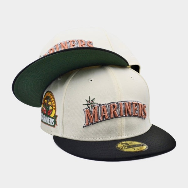 Seattle Mariners 30th ANNIVERSARY Exclusive New Era 59Fifty Fitted Hat  Chrome/Black/Metallic Copper 7