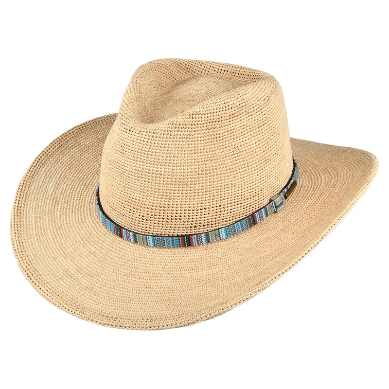Stetson Hats Crocheted Raffia Cowboy Hat – Natural S