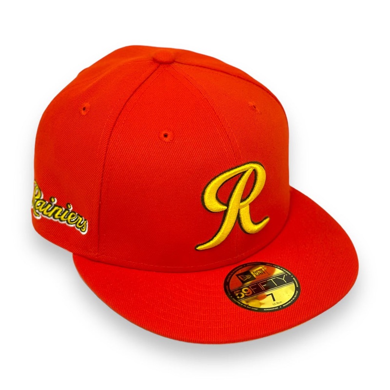 TACOMA RAINIERS (REESES) NEW ERA 59FIFTY FITTED (YELLOW UNDER VISOR) 67/8
