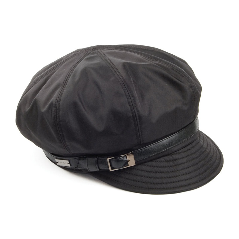 Betmar Hats Fern Showerproof Baker Boy Hat – Black 1-Size