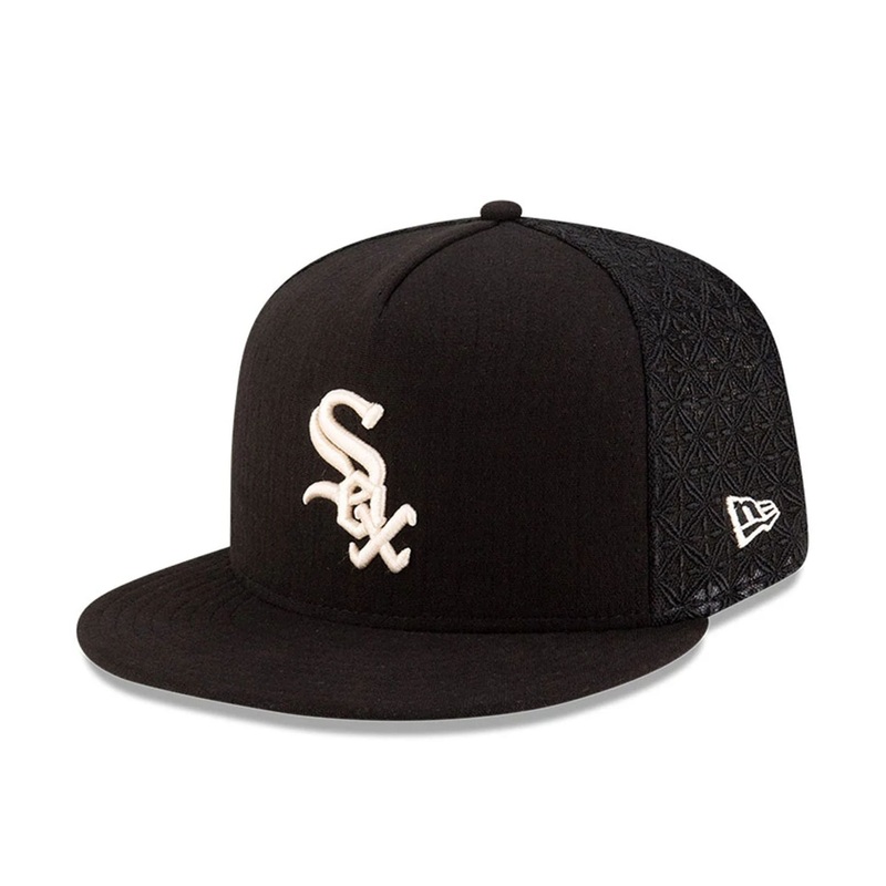 Chicago White Sox MLB Black 59FIFTY A-Frame Fitted Cap 6 7/8