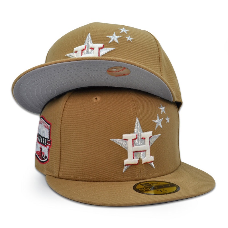 Houston Astros “COZY JACK” Exclusive New Era 59Fifty Fitted Hat – Khaki 6 7/8