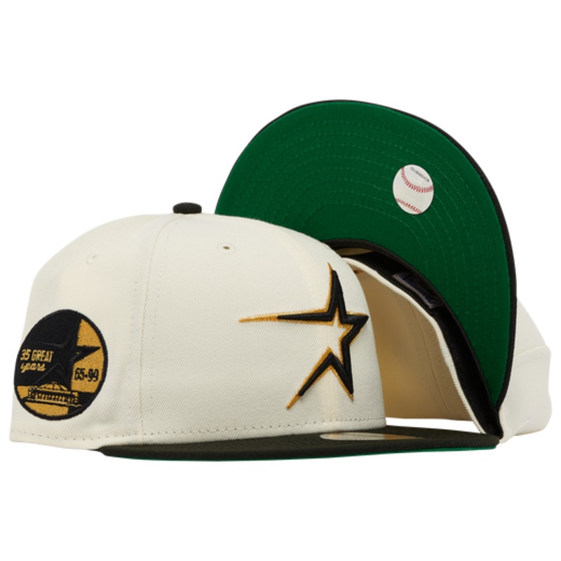 New Era Houston Astros Chrome/Black/Gold 35 Great Years 59FIFTY Fitted Hat