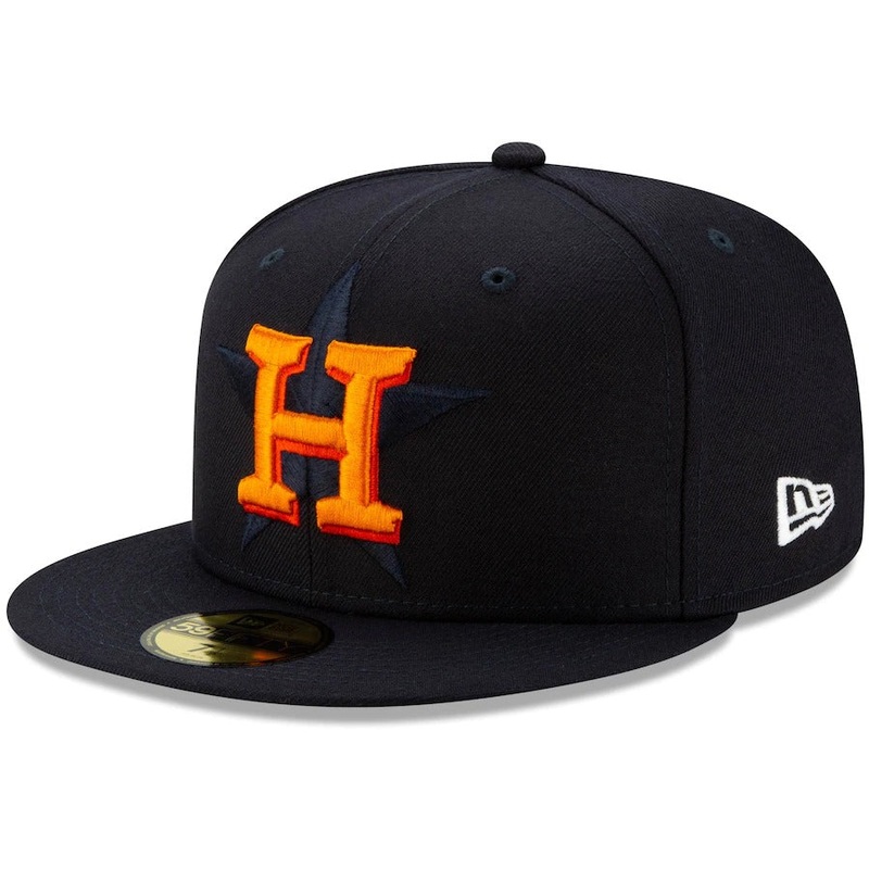 New Era Houston Astros Navy Logo Elements 59FIFTY Fitted Hat