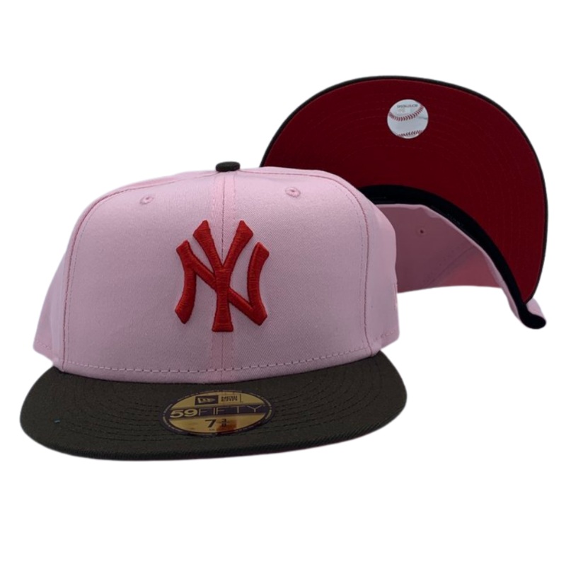 New Era New York Yankees Pink Walnut Scarlet UV 59FIFTY Fitted Hat