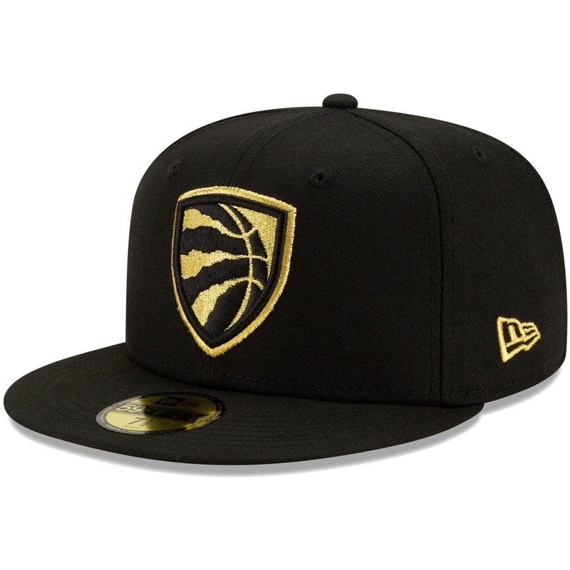 New Era Toronto Raptors Black Shield 59Fifty Fitted Hat
