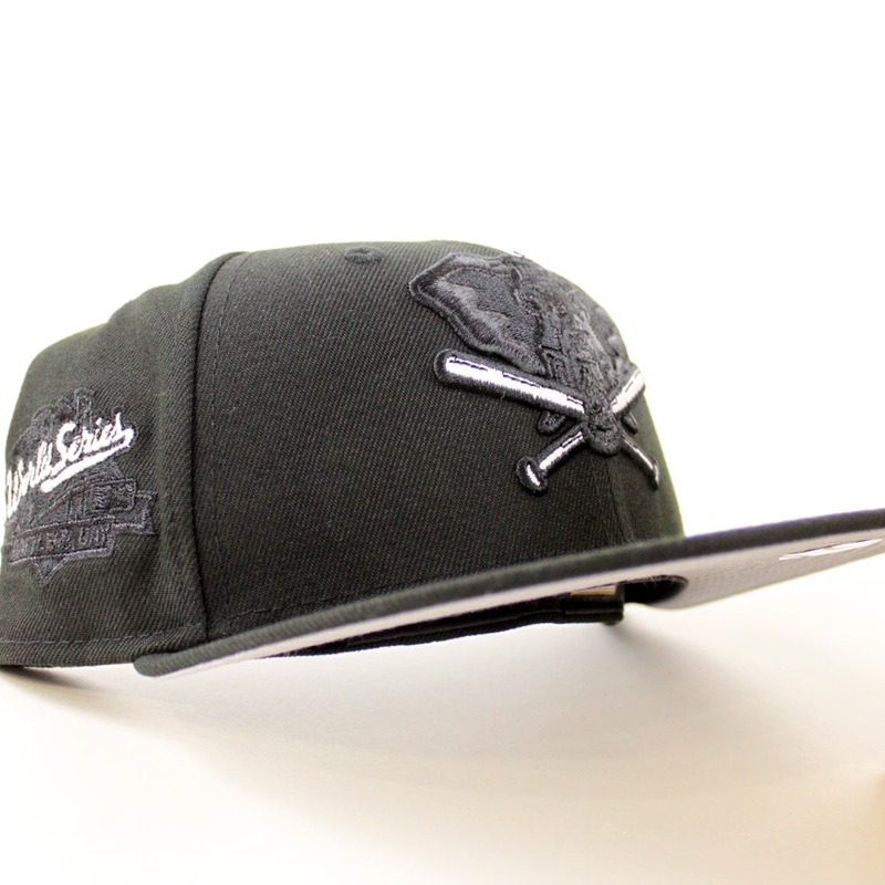 Oakland Athletics Battle of The Bay 1989 New Era 59Fifty Fitted Hat (Black Gray Under Brim) 6 7/8