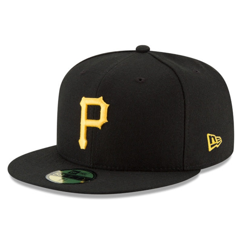 Pittsburgh Pirates New Era Authentic Collection Game On-Field Fitted 59Fifty MLB Hat – Black 6 7/8