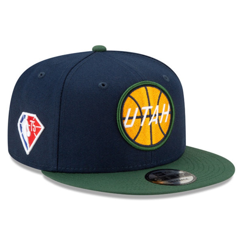 Utah Jazz New Era 2021 NBA Draft On-Stage 9FIFTY Snapback Adjustable Hat – Navy/Green