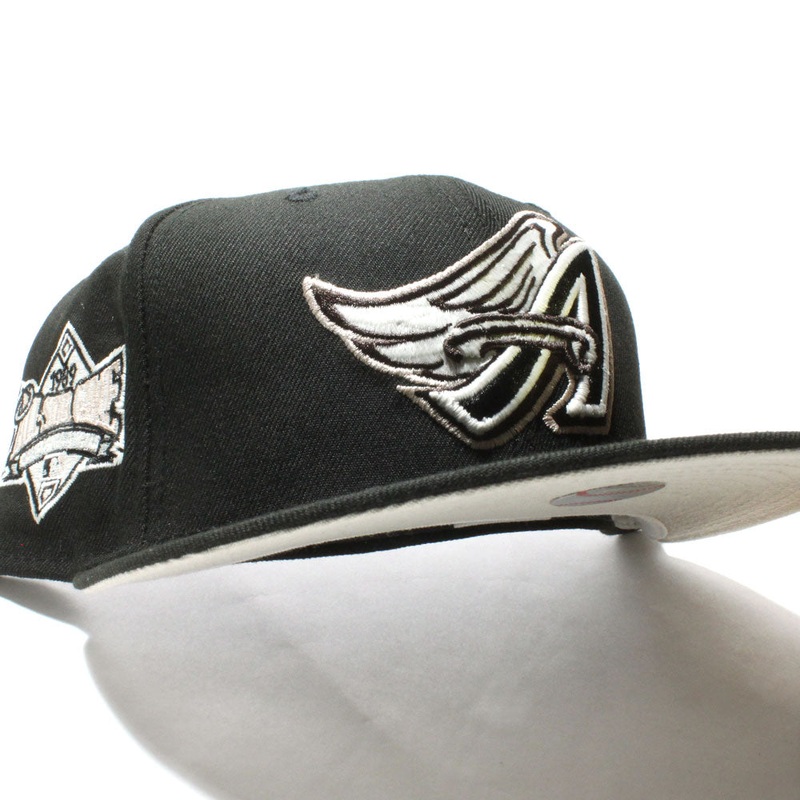Anaheim Angels 1989 All-Star Game New Era 59Fifty Fitted Hat (Glow in the Dark Black Stone Under Brim) 7