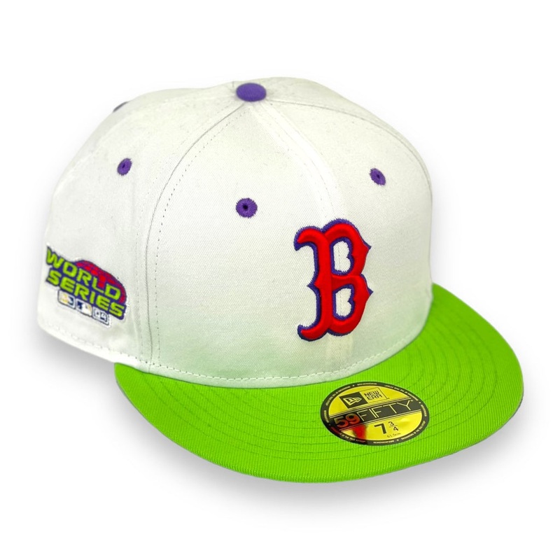 BOSTON REDSOX “2004 WS” NEW ERA 59FIFTY FITTED (PURPLE UNDER VISOR) 67/8