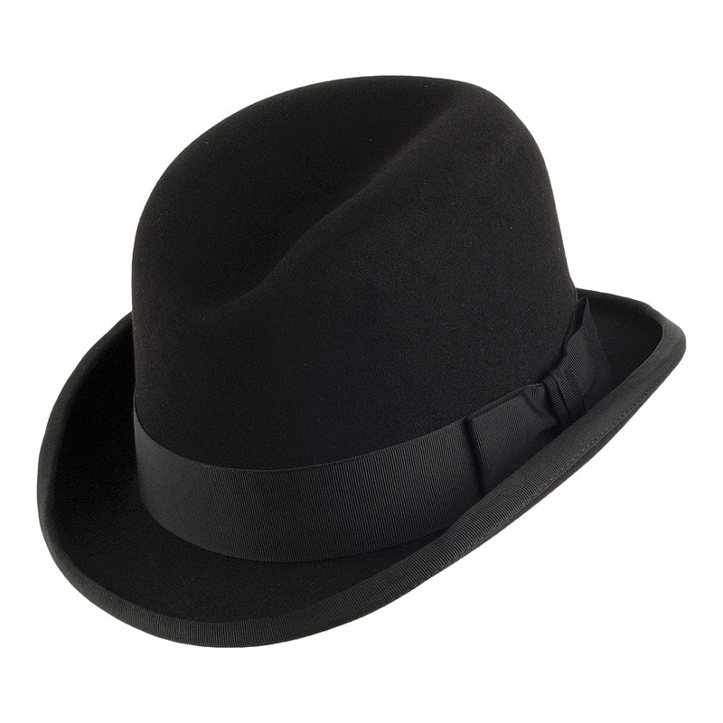 Christys Hats Fur Felt Homburg – Black 55