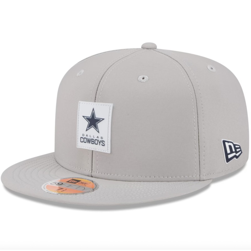 Dallas Cowboys New Era 2025 Official NFL Sideline 59FIFTY Fitted Hat – Gray 6 7/8