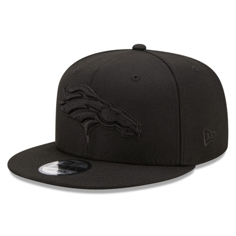 Denver Broncos New Era BLACK OUT 9Fifty Snapback NFL Hat – Black