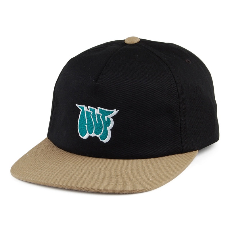 HUF Jones NY Strapback Cap – Black Adjustable