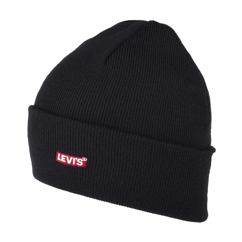 Levi’s Hats Baby Tab Logo Beanie Hat – Navy Blue 1-Size