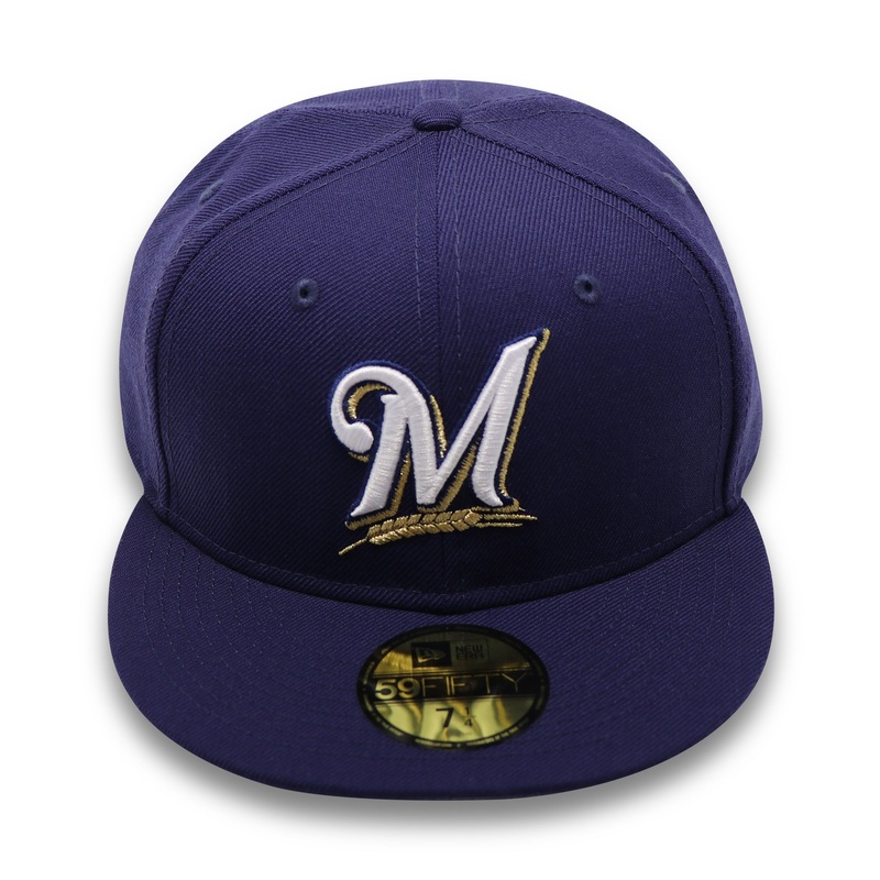 MILWAUKEE BREWERS (2000-2006 GAME) NEW ERA 59FIFTY FITTED (GREY BRIM) 67/8