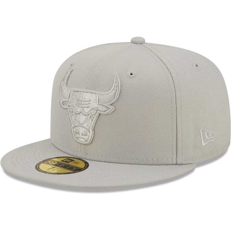 New Era Chicago Bulls Gray Logo Color Pack 59FIFTY Fitted Hat