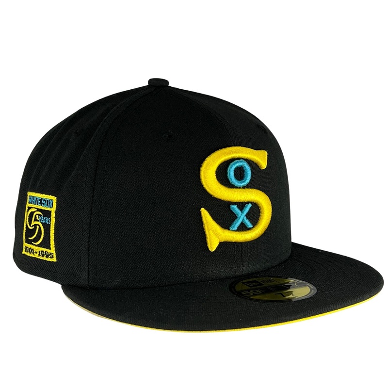 New Era Chicago White Sox Black/Yellow/Teal ‘Comic Book’ Inspired 59FIFTY Fitted Hat