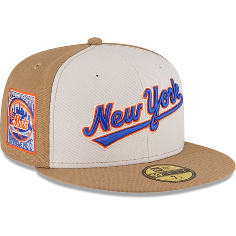 New Era Just Caps Khaki New York Mets 2023 59FIFTY Fitted Hat