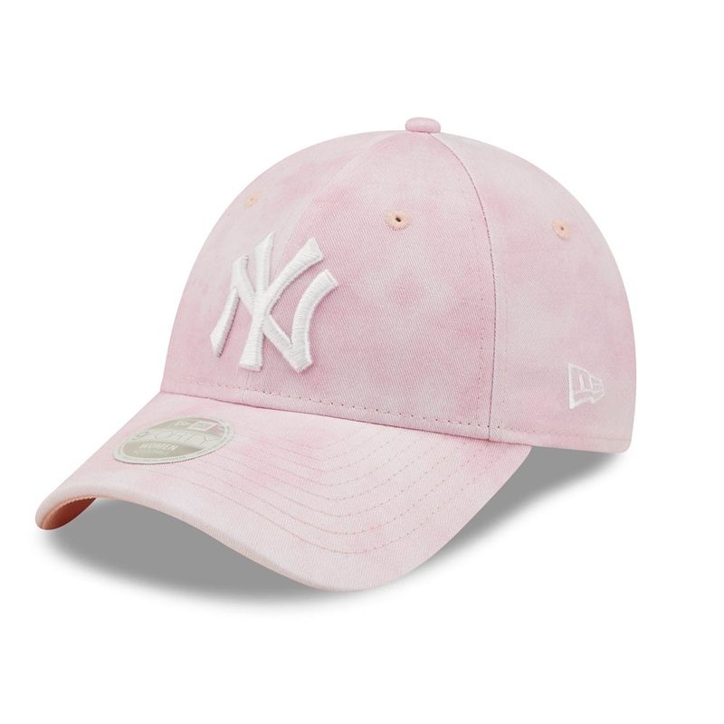 New York Yankees 9FORTY Womens Pastel Tie Dye Pink Cap One Size