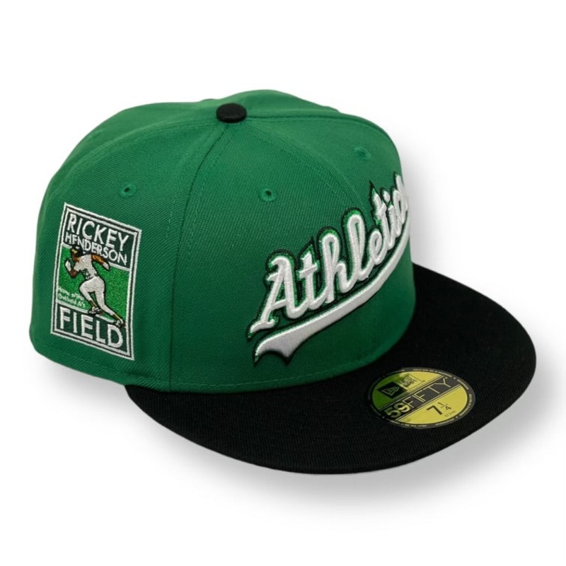 OAKLAND ATHLETICS (GREEN) (RICKEY HENDERSON) (2020 INAUGURAL SEASON) NEW ERA 59FIFTY FITTED 67/8