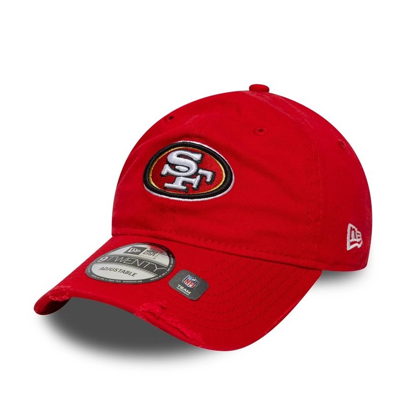 San Francisco 49ers NFL Wash Red 9TWENTY Adjustable Cap OSFM