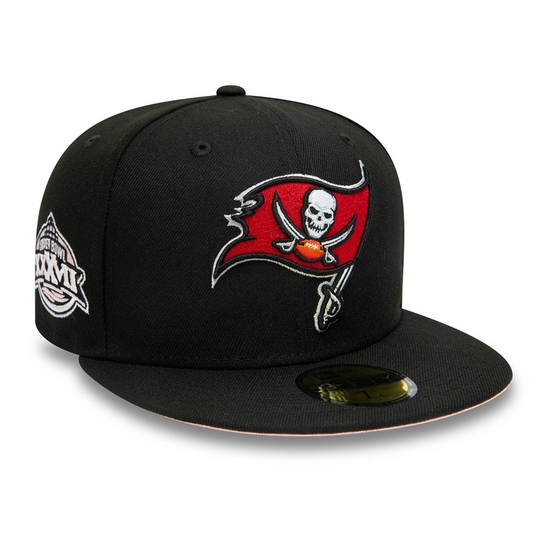 Tampa Bay Buccaneers NFL Super Bowl Black 59FIFTY Fitted Cap 6 7/8