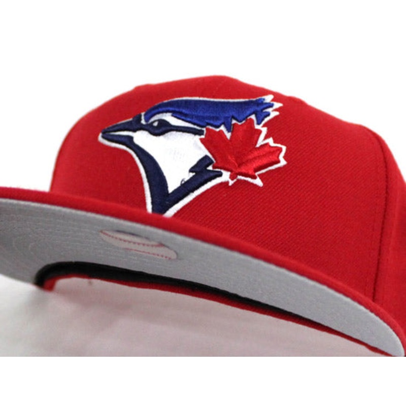 Toronto Blue Jays New Era 59Fifty Fitted Hats (CANADA DAY PATCH GRAY UNDER BRIM) 7 1/8