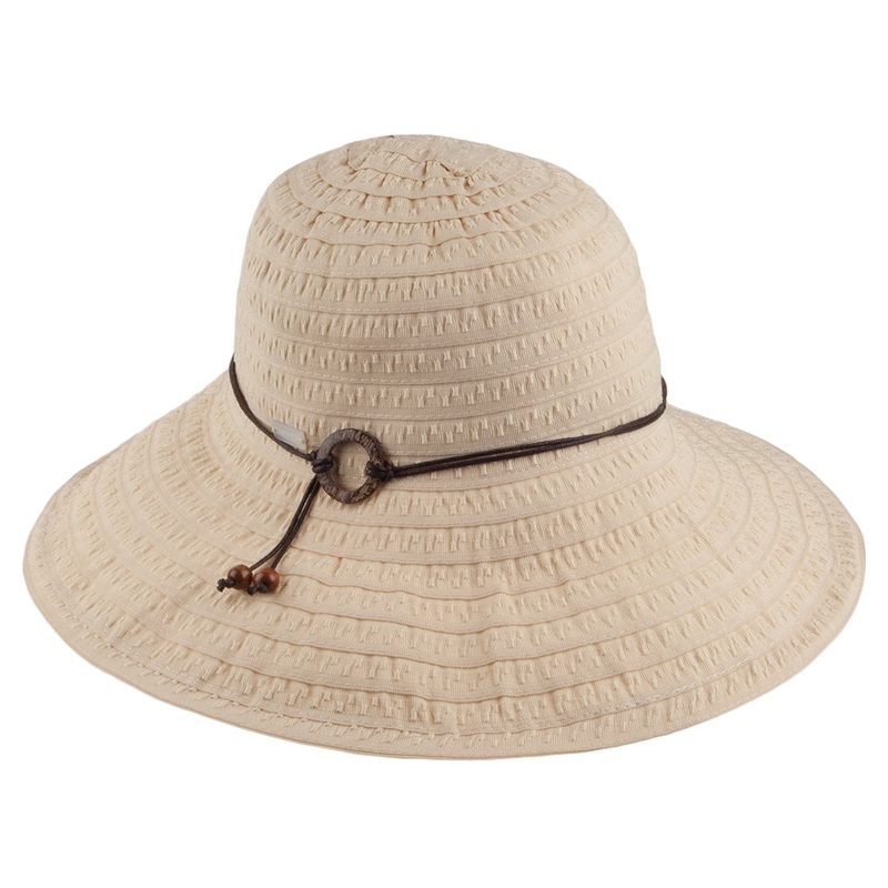 Betmar Hats Coconut Ring Safari Sun Hat – Natural 1-Size