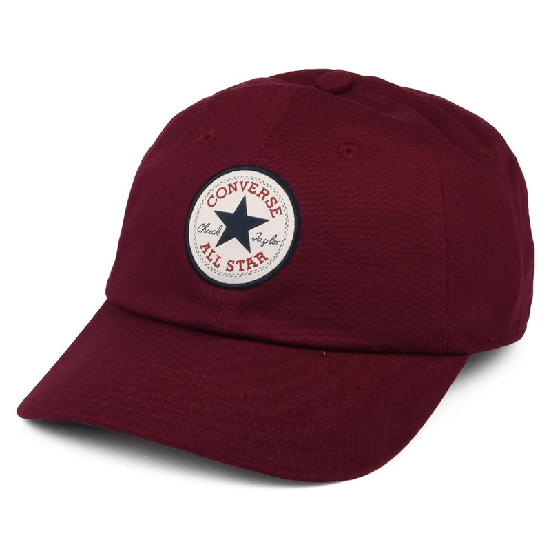 Converse Tip Off Cotton Baseball Cap – Dark Burgundy Adjustable