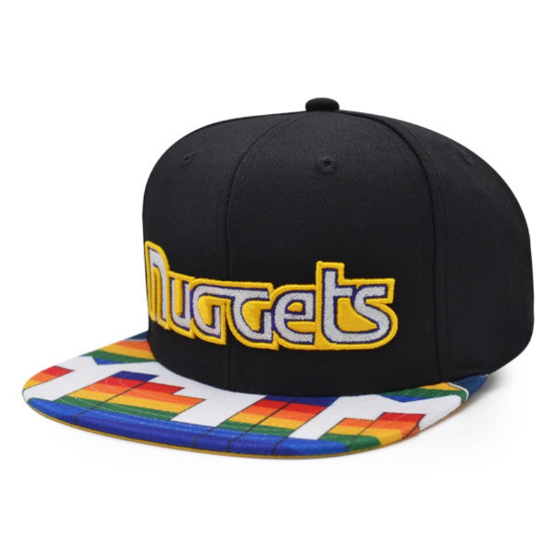 Denver Nuggets Mitchell & Ness SWINGMAN POP Snapback Hat – Black