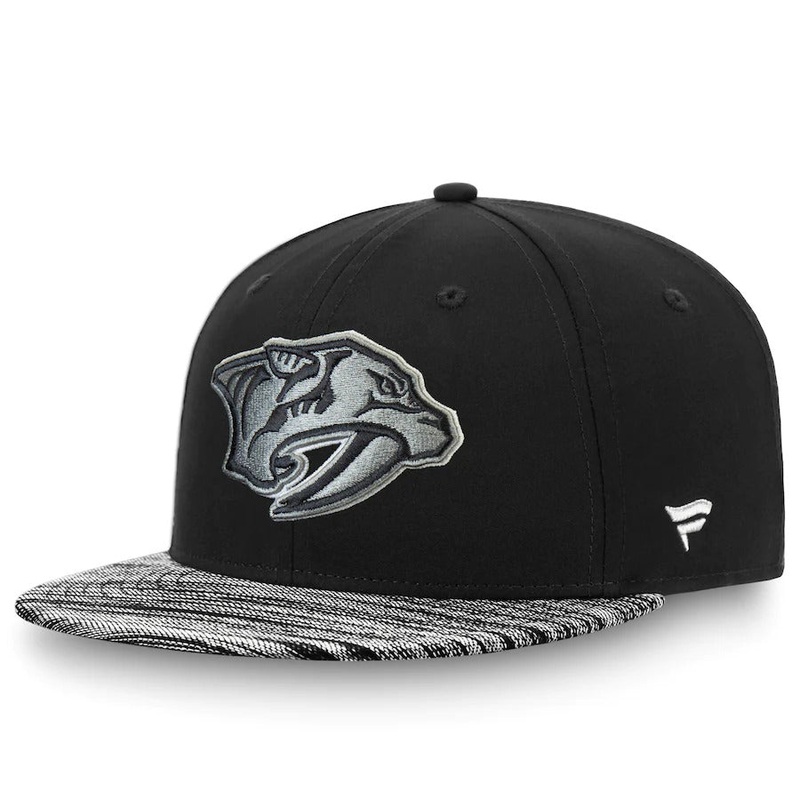 Fanatics Branded Black Nashville Predators Versalux Fitted Hat