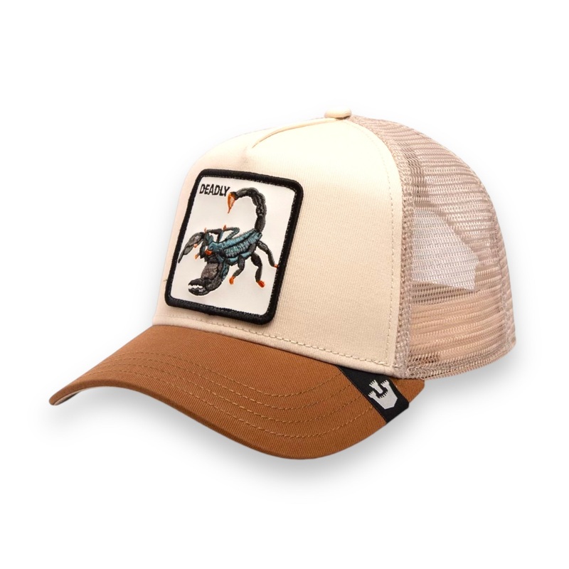 GOORIN BROS (TAUPE) THE DEADLIEST ”SCORPION” TRUCKER SNAPBACK