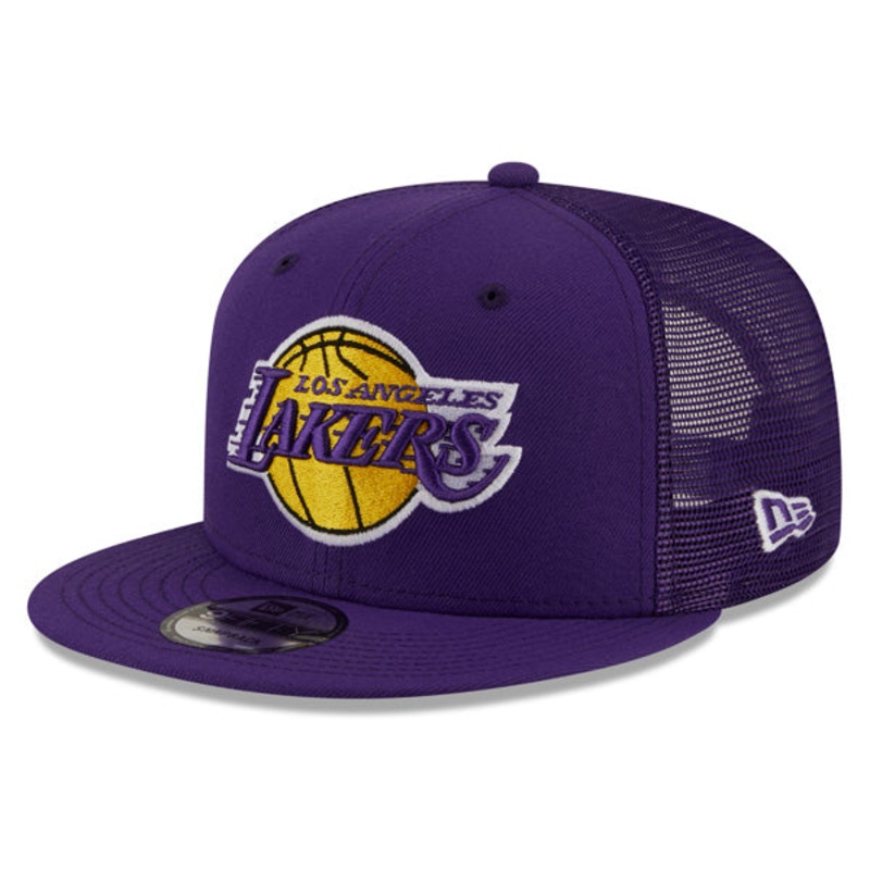 Los Angeles Lakers New Era NBA CLASSIC TRUCKER 9Fifty Snapback Mesh Hat