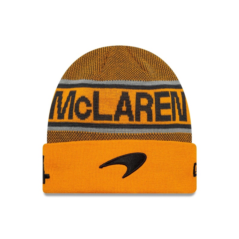 McLaren Racing Replica Lando Norris Orange Cuff Knit Beanie Hat OSFM