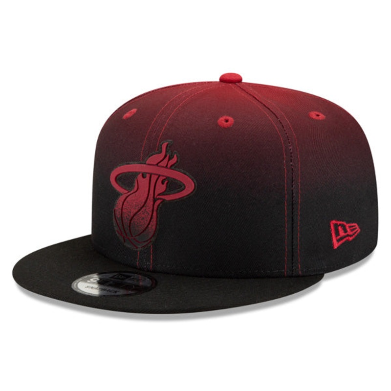Miami Heat New Era NBA 2021 Back Half 9FIFTY Snapback Hat – Red/Black