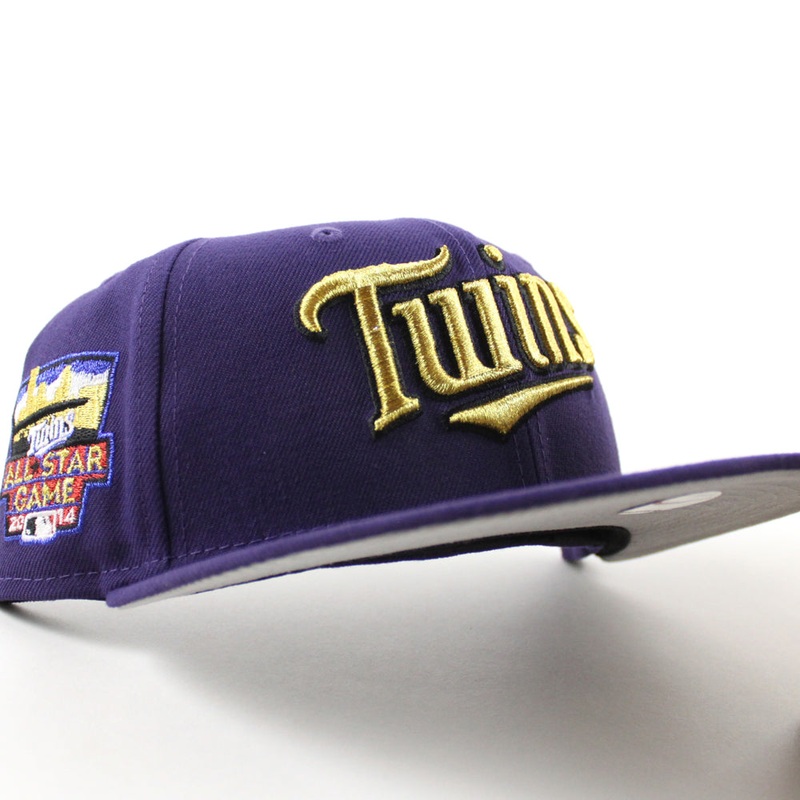 Minnesota Twins 2014 All Star game New Era 59Fifty Fitted Hat (Purple and Gray Under Brim) 6 7/8