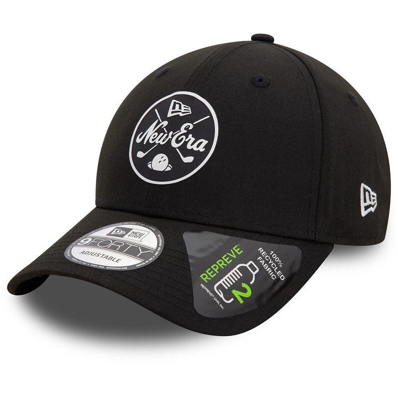 New Era 9FORTY Repreve Mono Golf Black Cap One Size