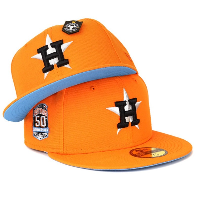 New Era CrownMinded X Hallucinathan Houston Astros ‘Golden Goal’ 50th Anniversary 59FIFTY Fitted Hat