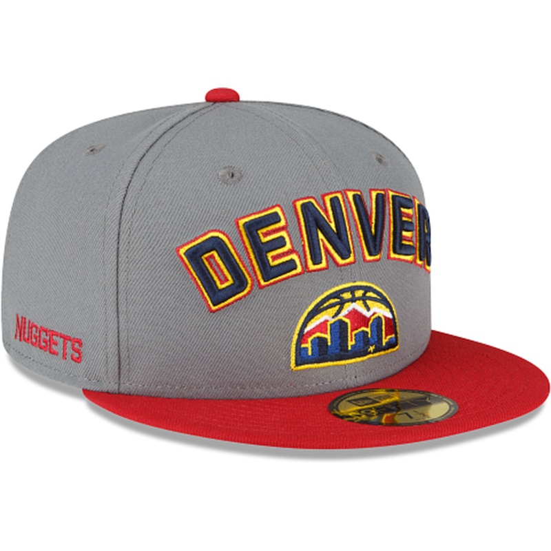 New Era Denver Nuggets 2022-23 City Edition Gray 59FIFTY Fitted Hat
