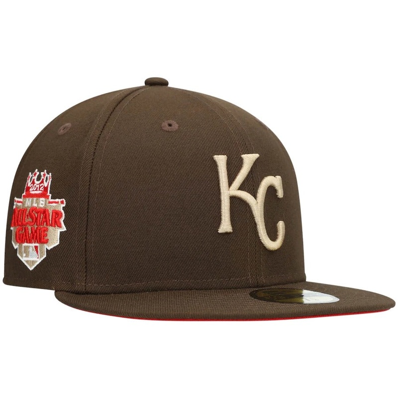 New Era Kansas City Royals Brown 2012 All-Star Game Team Scarlet Undervisor 59FIFTY Fitted Hat