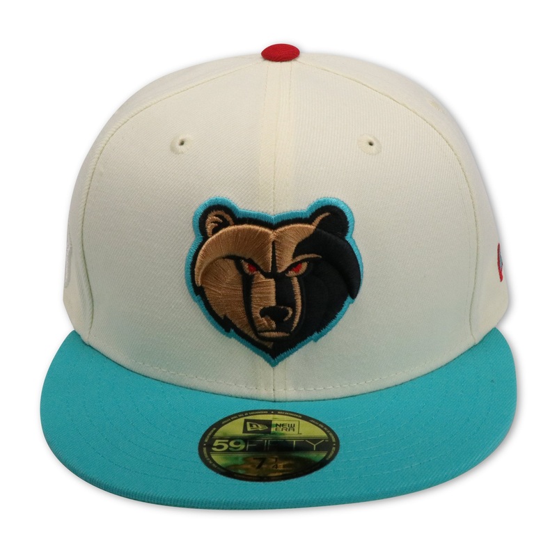 New Era Memphis Grizzlies Off-White/Sky Blue 75Th Anniversary 59FIFTY Fitted Hat