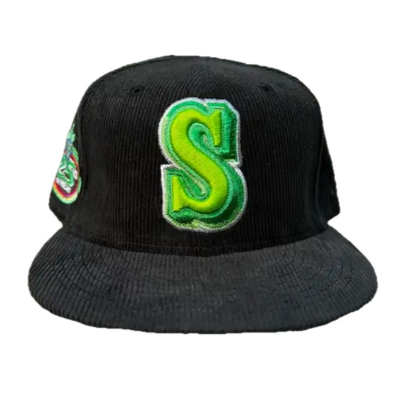 New Era Seattle Mariners “X Box” Inspired Black Corduroy 59FIFTY Fitted Hat
