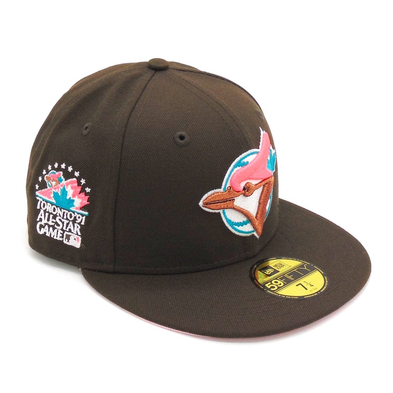 New Era Toronto Blue Jays Brown “91” All-Star Game Pink Undervisor 59FIFTY Fitted Hat