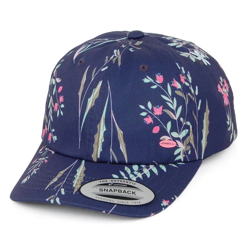 O’Neill Hats Kids Floral Panel Baseball Cap – Blue-Multi CHILD ADJ.