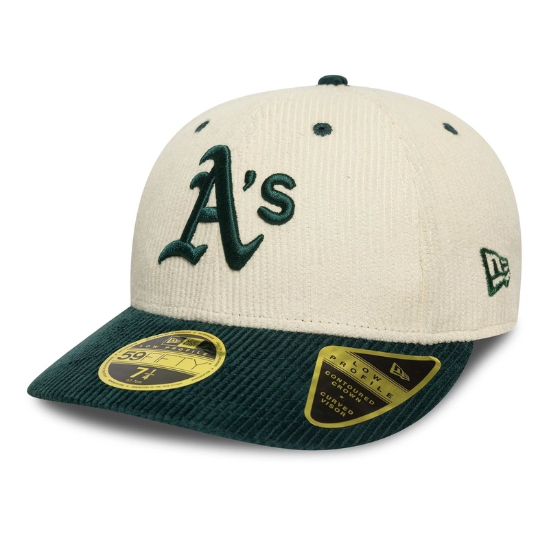 Oakland Athletics MLB Cord Cream Low Profile 59FIFTY Fitted Cap 6 7/8