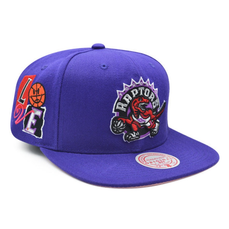 Toronto Raptors Mitchell & Ness ALL LOVE Snapback Hat – Purple/Pink Bottom
