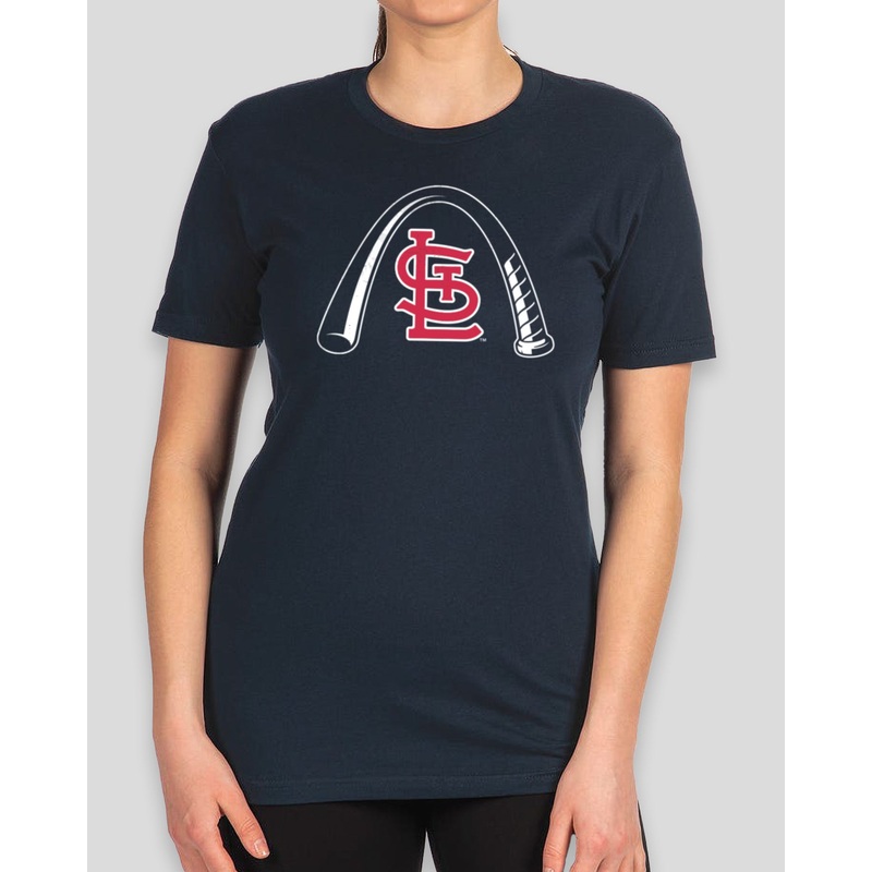 Arched Bat Women’s Warm-Up Tee – St. Louis Cardinals Small