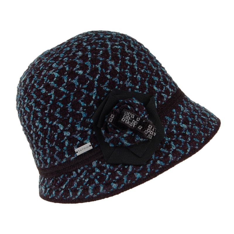 Betmar Hats Willow Cloche Hat – Teal 1-Size